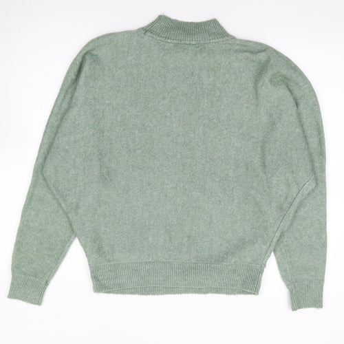 Primark Womens Green High Neck Acrylic Pullover Jumper Size S