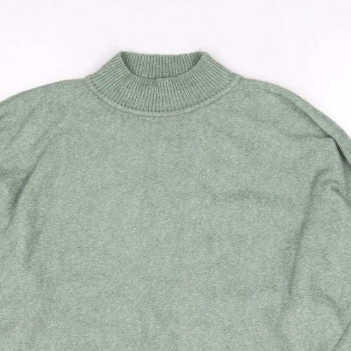 Primark Womens Green High Neck Acrylic Pullover Jumper Size S