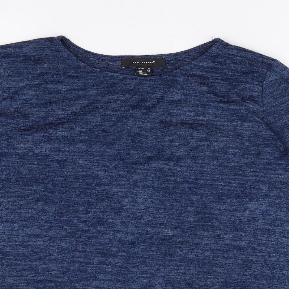 Primark Womens Blue Round Neck Polyester Pullover Jumper Size 12