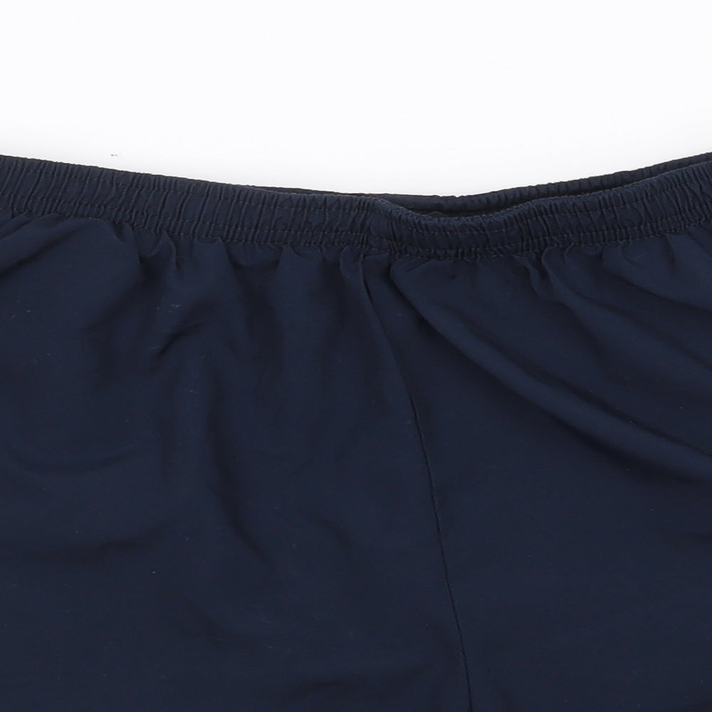 Nike Mens Blue Polyester Sweat Shorts Size L Regular Drawstring