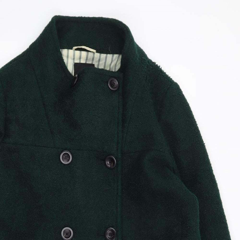 NEXT Womens Green Military Jacket Coat Size 16 Button