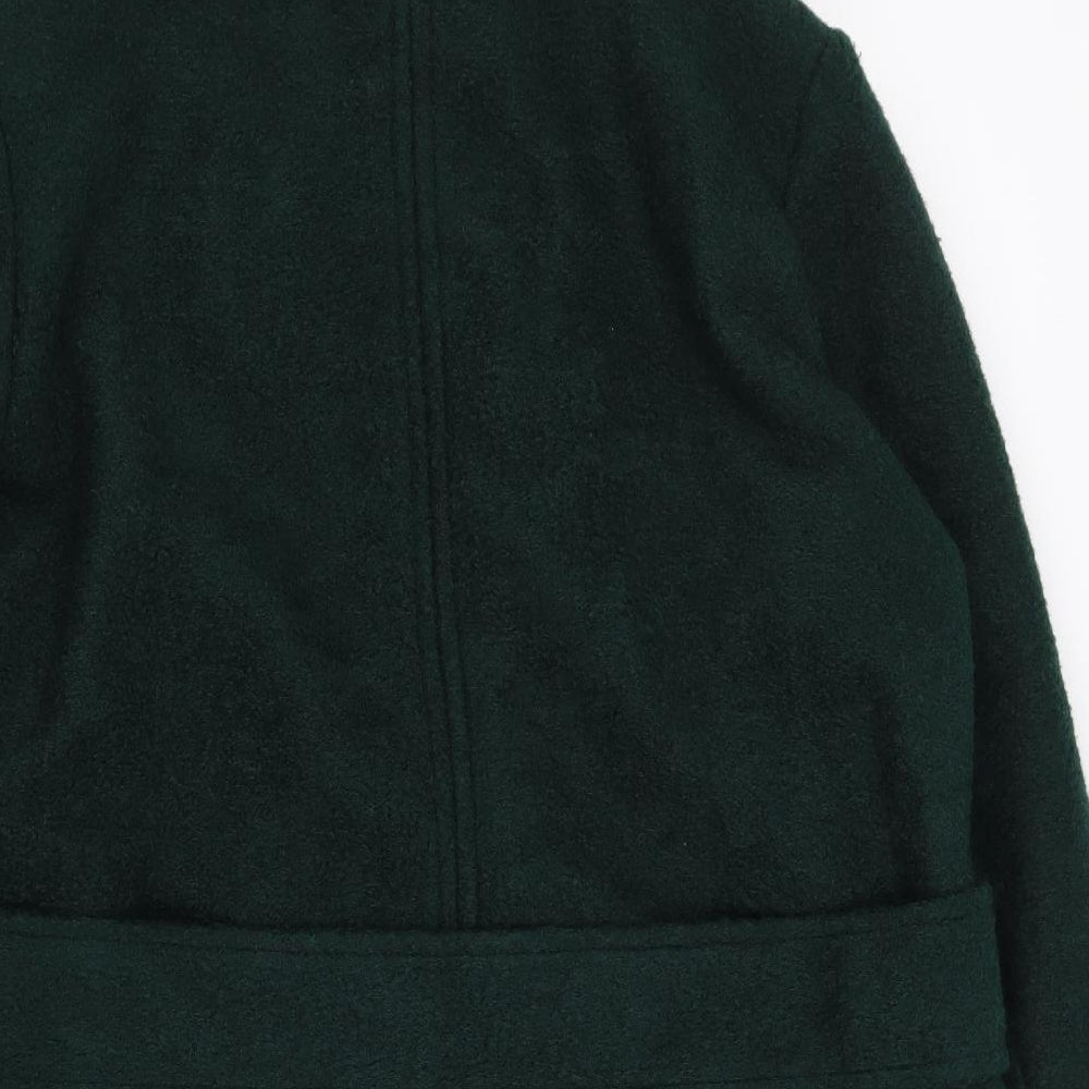 NEXT Womens Green Military Jacket Coat Size 16 Button