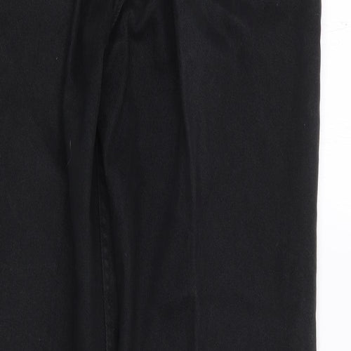 Maine Mens Black Cotton Straight Jeans Size 32 L30 in Regular Zip