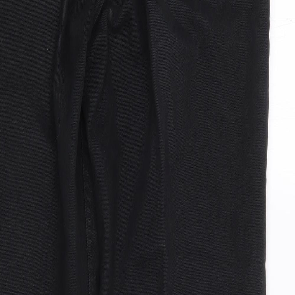 Maine Mens Black Cotton Straight Jeans Size 32 L30 in Regular Zip