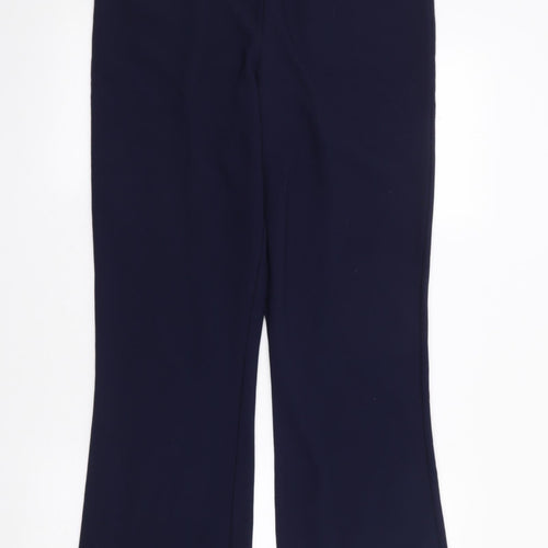 Originals Womens Blue Polyester Trousers Size 14 L30 in Regular