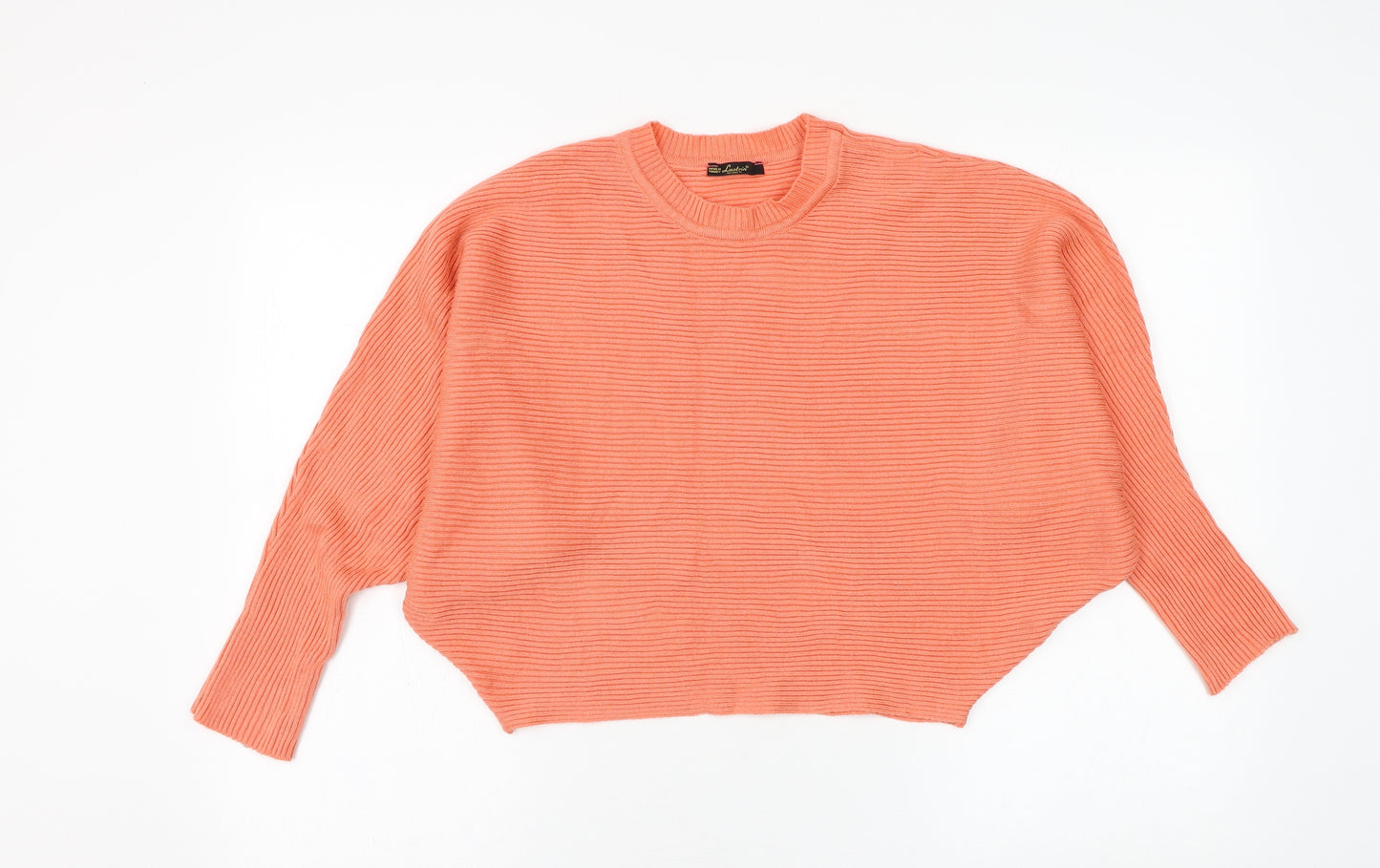Lustin Womens Pink Round Neck Acrylic Pullover Jumper Size M