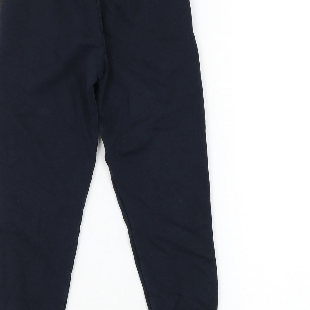 Dunnes Stores Boys Blue Cotton Jogger Trousers Size 4-5 Years Regular Drawstring