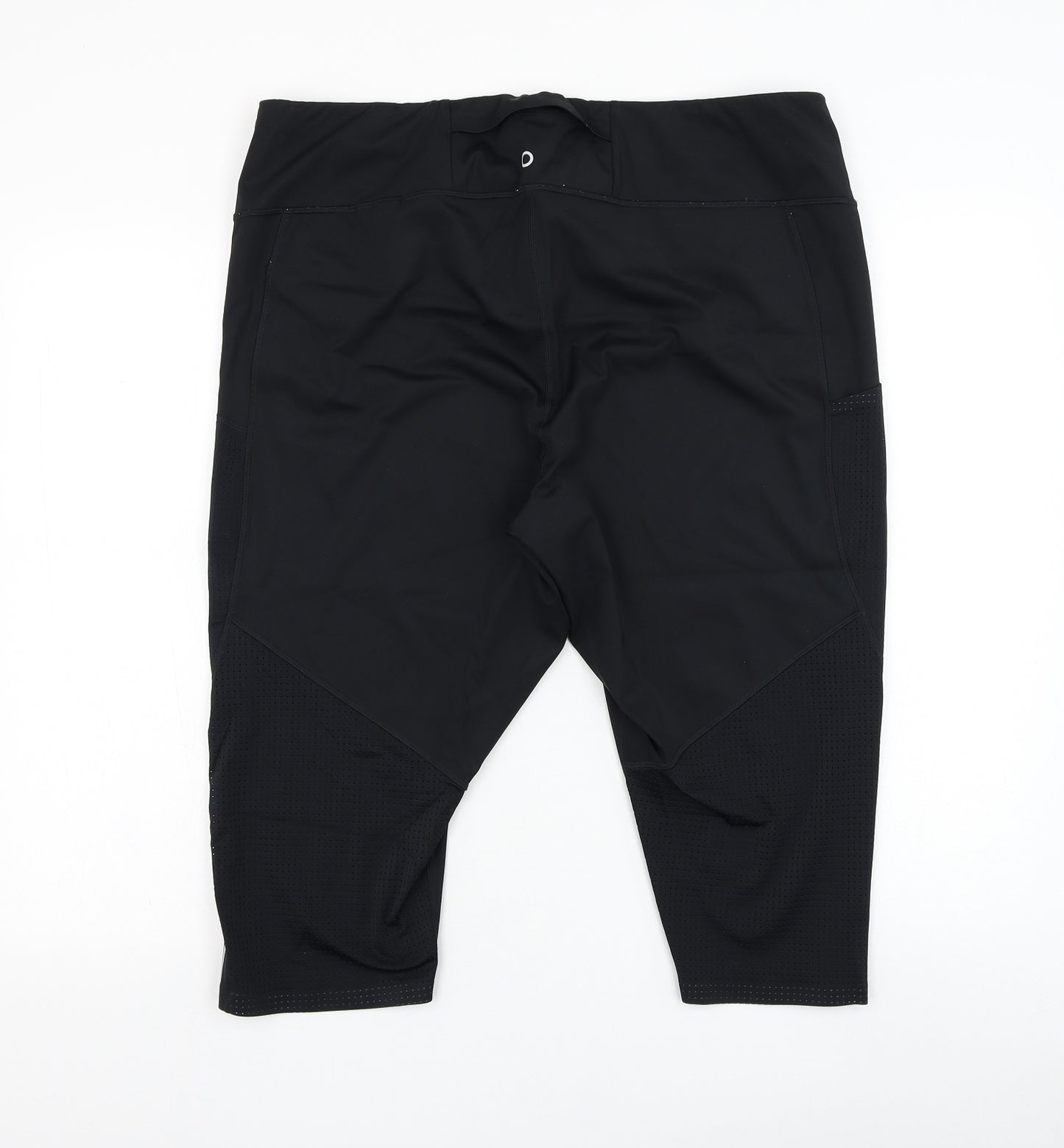 Marks and Spencer Womens Black Polyamide Biker Shorts Size 24 L16 in Regular