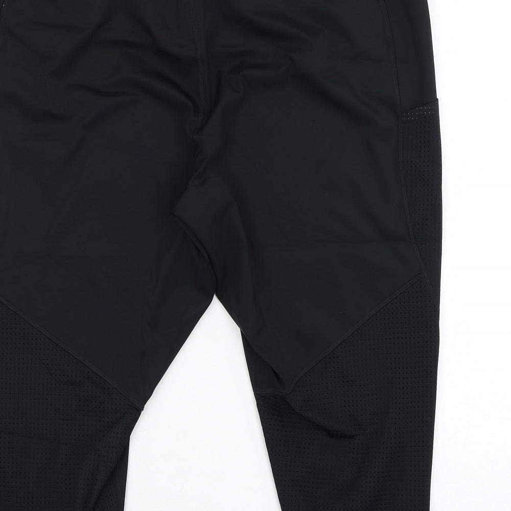 Marks and Spencer Womens Black Polyamide Biker Shorts Size 24 L16 in Regular