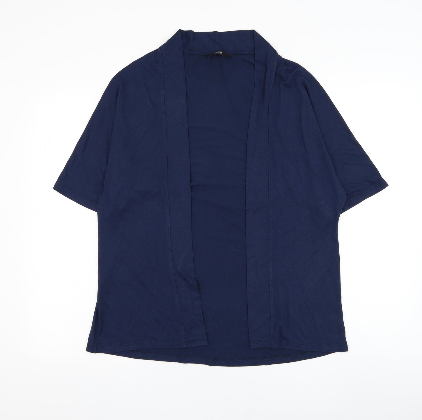 George Womens Blue Square Neck Viscose Cardigan Jumper Size M