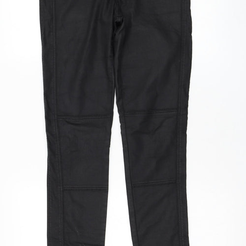 Preworn Womens Black Polyester Trousers Size 32 in L31 in Regular