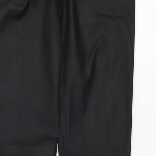 Preworn Womens Black Polyester Trousers Size 32 in L31 in Regular