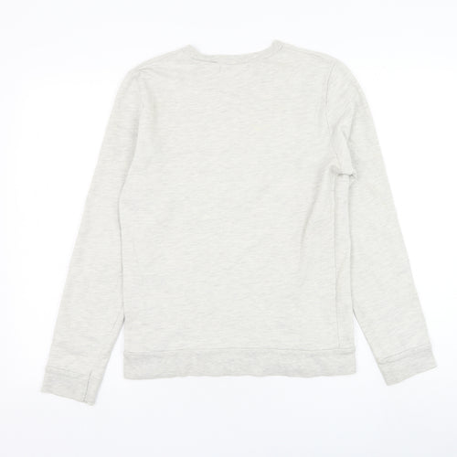Topman Mens Grey Cotton Pullover Sweatshirt Size XS - New York