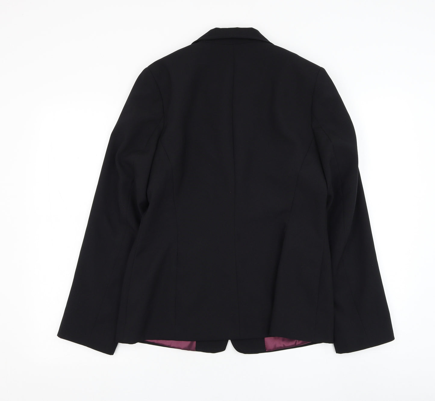 New Look Womens Black Jacket Blazer Size 12 Button