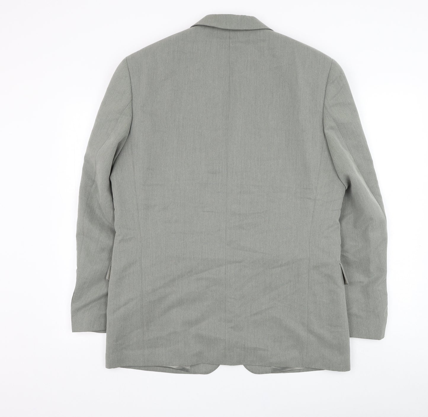 Ciro Citterio Mens Grey Polyester Jacket Suit Jacket Size 36