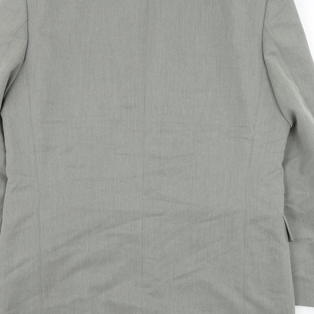 Ciro Citterio Mens Grey Polyester Jacket Suit Jacket Size 36