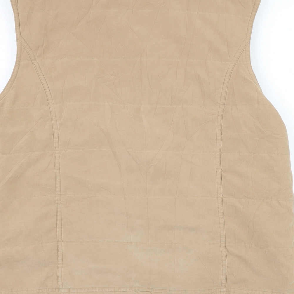EWM Womens Brown Gilet Jacket Size 14 Zip