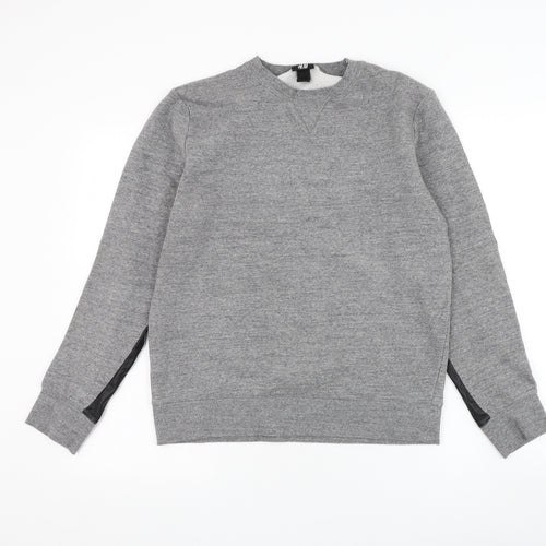 H&M Womens Grey Cotton Pullover Sweatshirt Size S Pullover