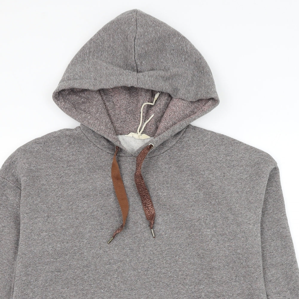 Matalan Womens Grey Polyester Pullover Hoodie Size 12 Pullover
