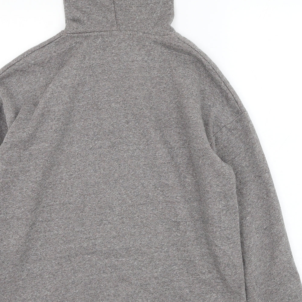 Matalan Womens Grey Polyester Pullover Hoodie Size 12 Pullover