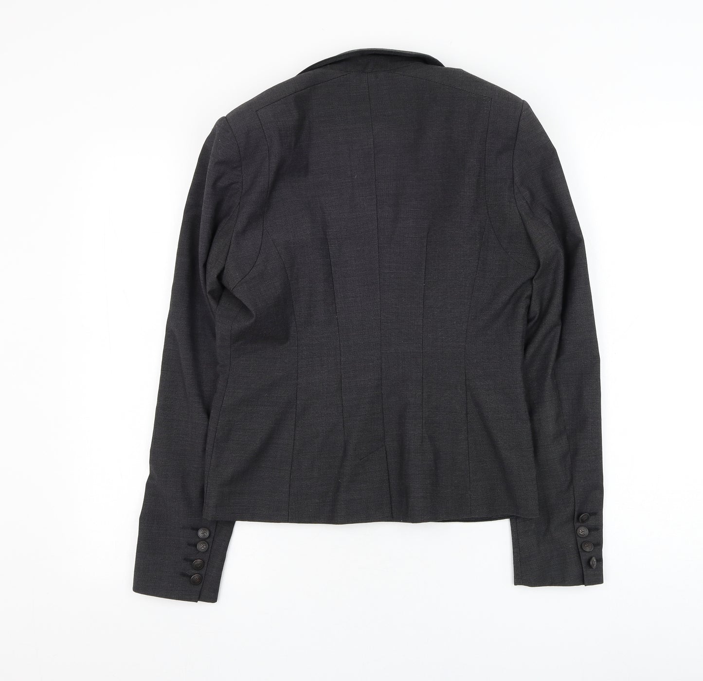 NEXT Womens Grey Jacket Blazer Size 10 Button