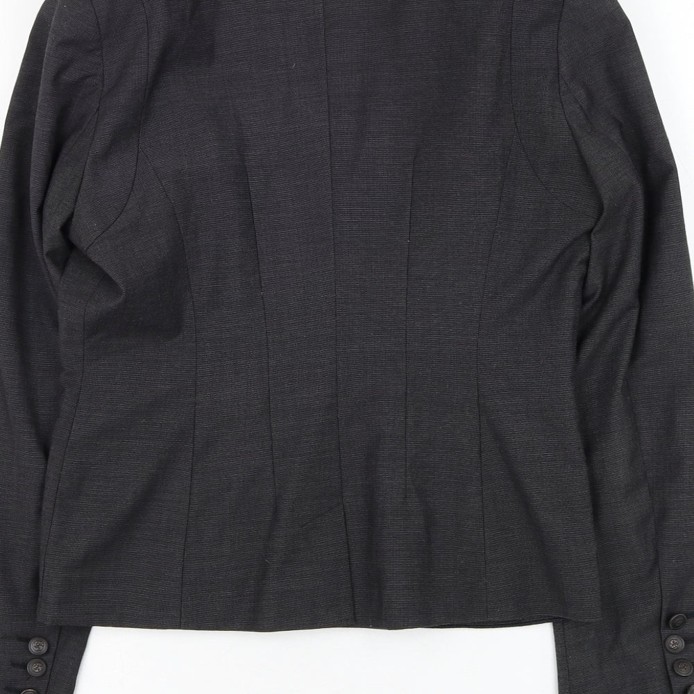 NEXT Womens Grey Jacket Blazer Size 10 Button
