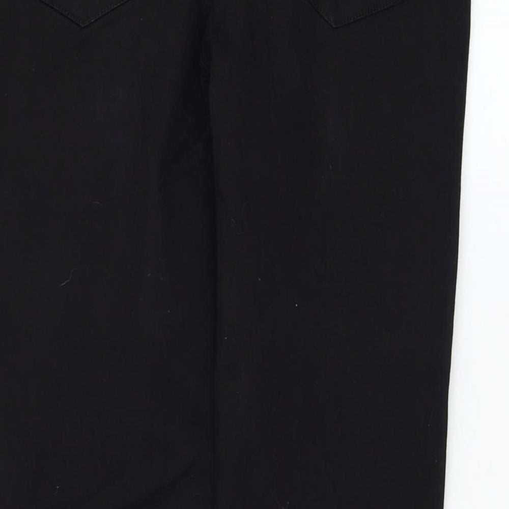 Primark Womens Black Cotton Skinny Jeans Size 18 L25 in Regular Zip