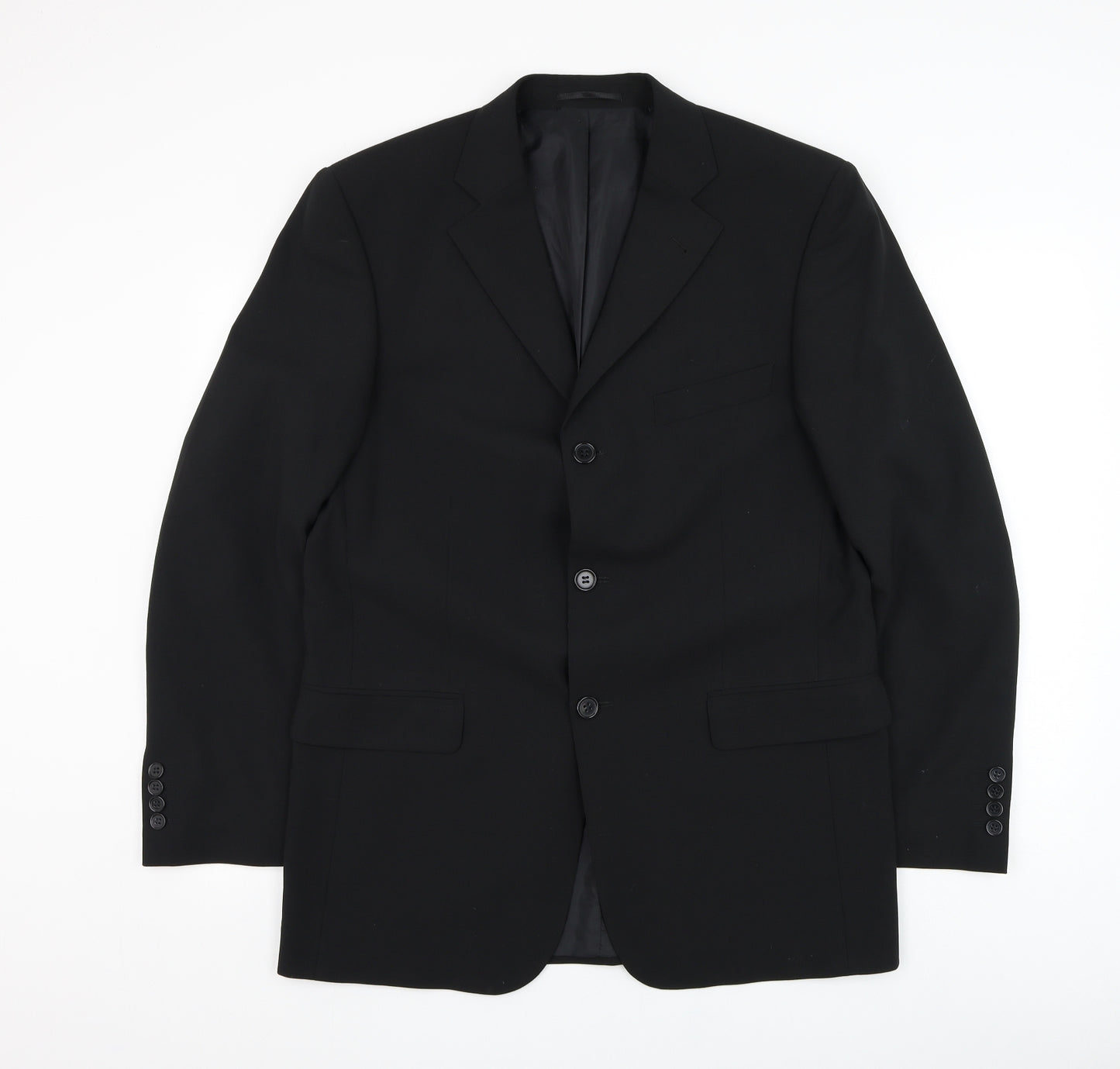 Taylor & Wright Mens Black Wool Jacket Suit Jacket Size 40