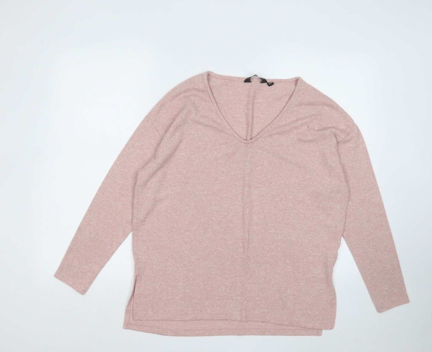 Dorothy Perkins Womens Pink Round Neck Polyester Pullover Jumper Size 10