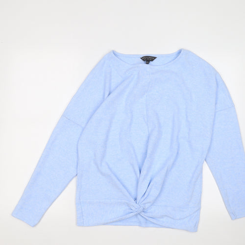 Dorothy Perkins Womens Blue Round Neck Polyester Pullover Jumper Size S