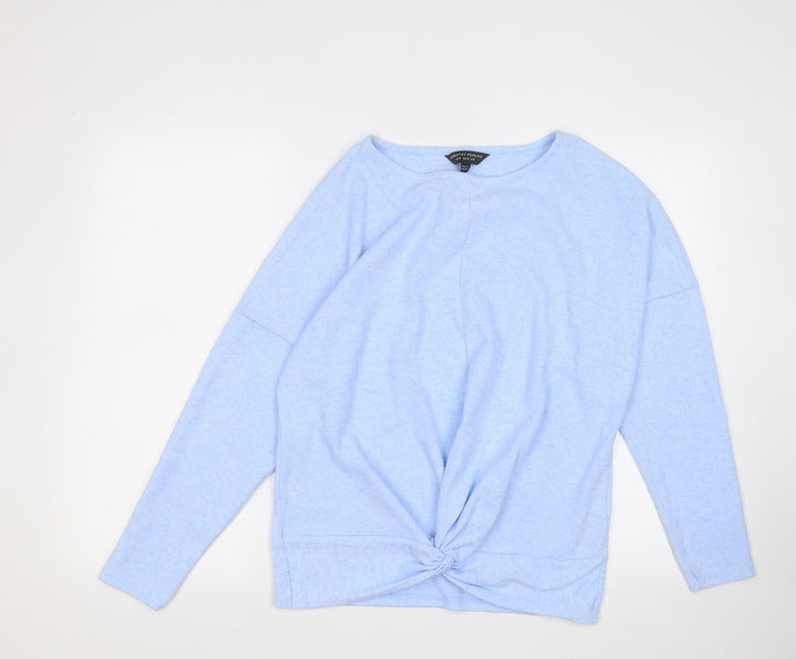 Dorothy Perkins Womens Blue Round Neck Polyester Pullover Jumper Size S
