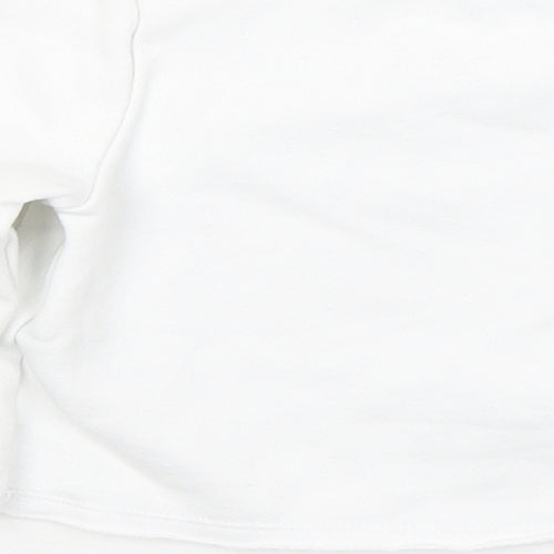 F&F Girls White Cotton Pullover Sweatshirt Size 4-5 Years - 12