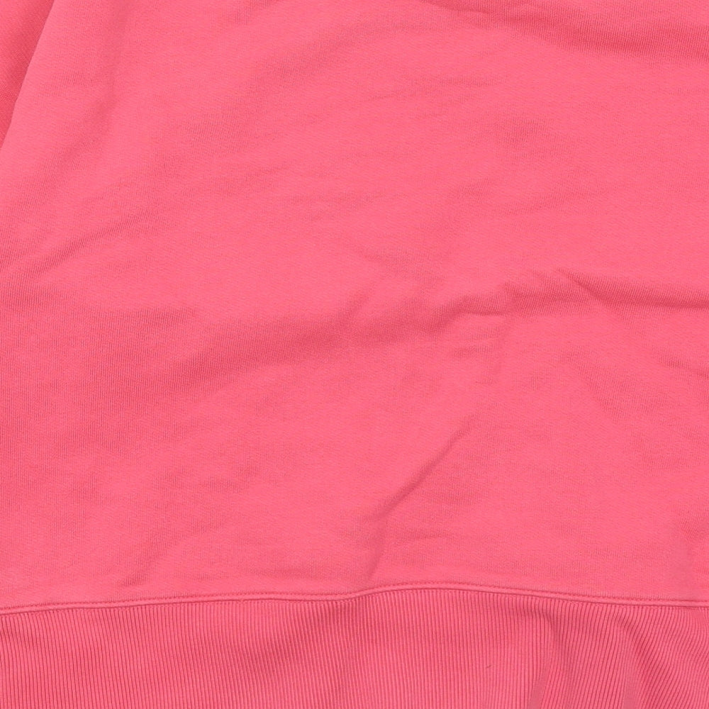 Tommy Hilfiger Womens Pink Cotton Pullover Sweatshirt Size L