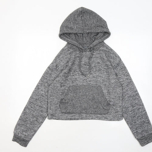 Primark Womens Grey Polyester Pullover Hoodie Size 6
