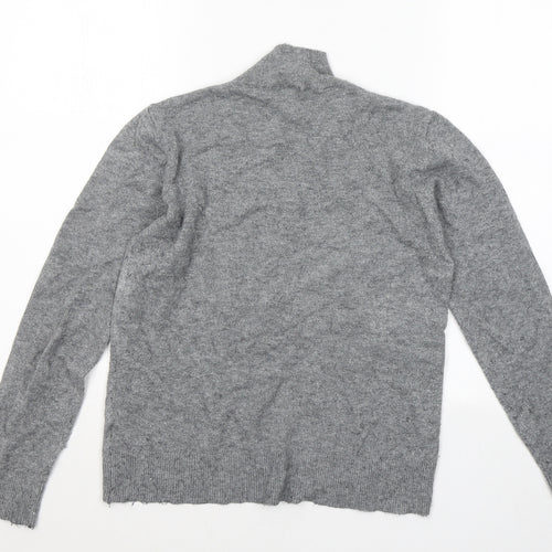 Atmosphere Womens Grey Mock Neck Rayon Pullover Jumper Size 14