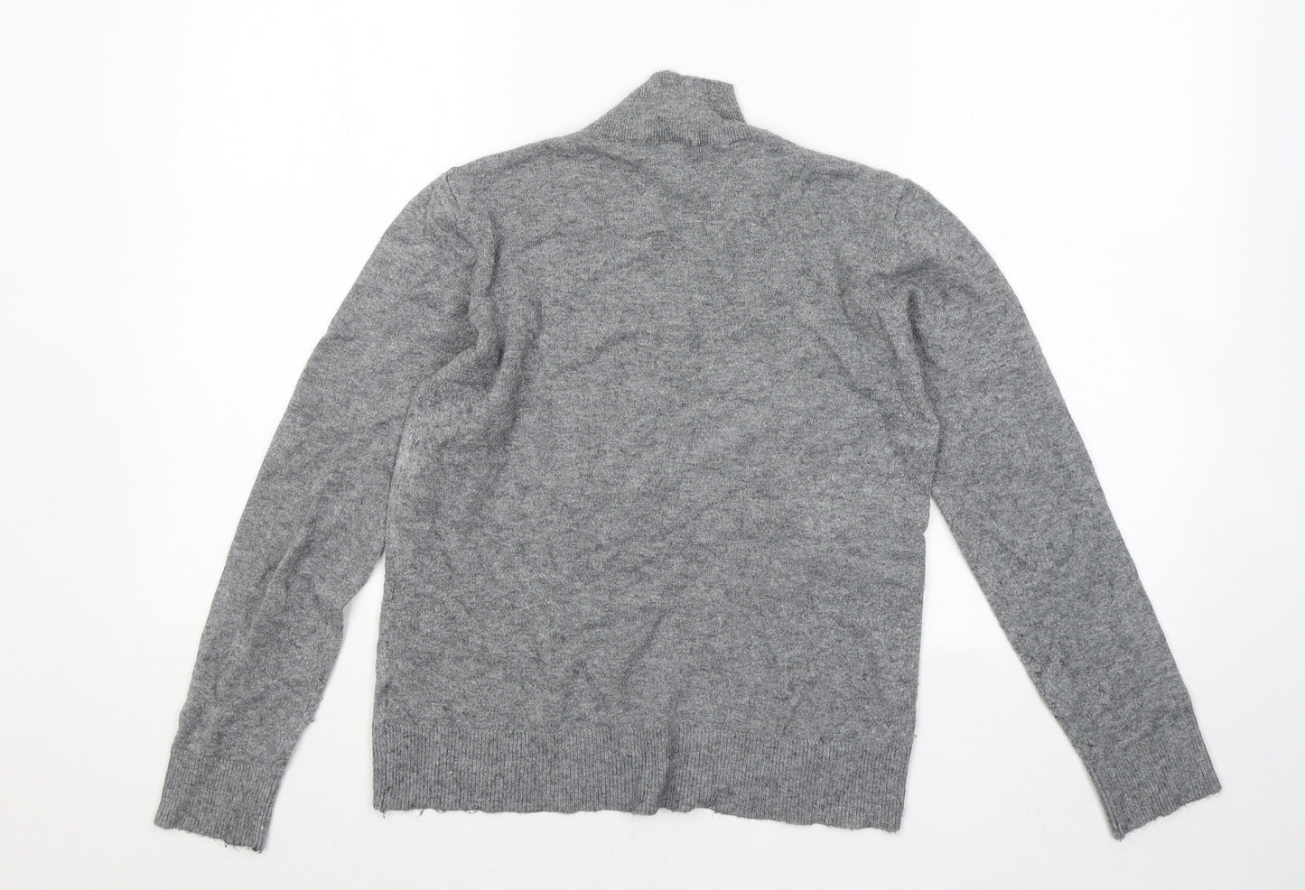 Atmosphere Womens Grey Mock Neck Rayon Pullover Jumper Size 14
