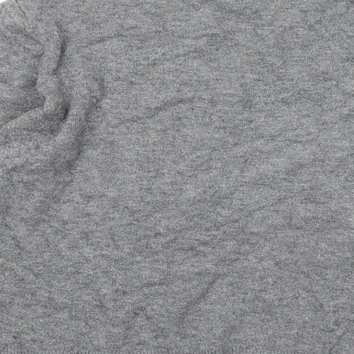 Atmosphere Womens Grey Mock Neck Rayon Pullover Jumper Size 14