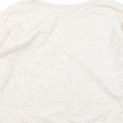 Atmosphere Womens Beige Round Neck Polyester Pullover Jumper Size 10