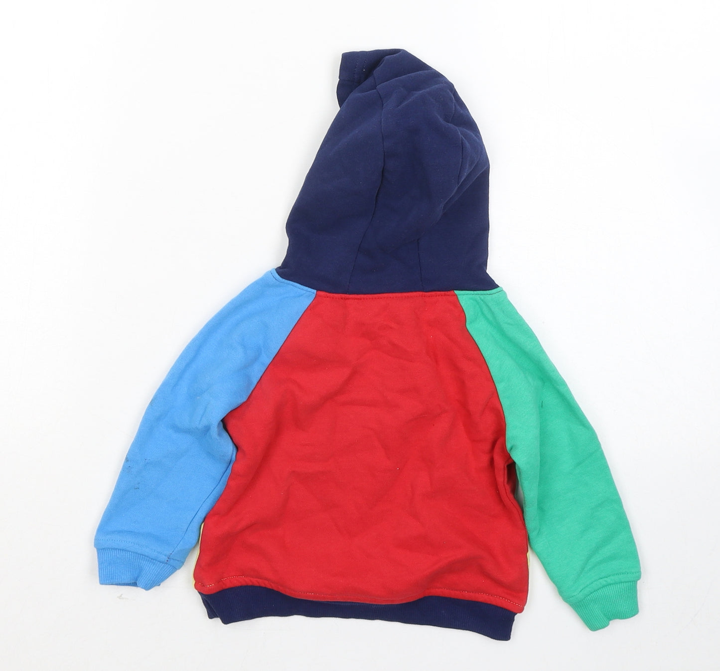 Dunnes Stores Boys Multicoloured Colourblock Cotton Pullover Jumper Size 12-18 Months