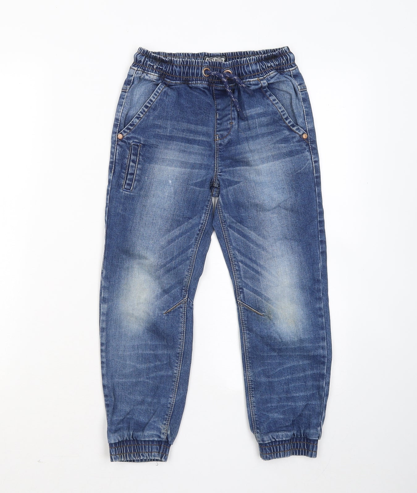 NEXT Boys Blue Cotton Skinny Jeans Size 7 Years Regular