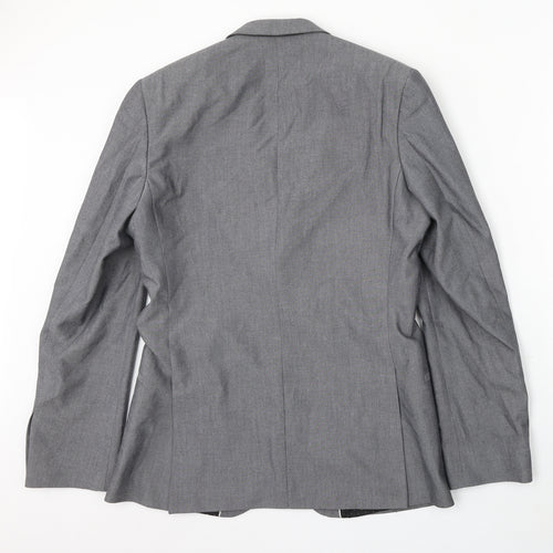 limehaus Mens Grey Polyester Jacket Suit Size 38