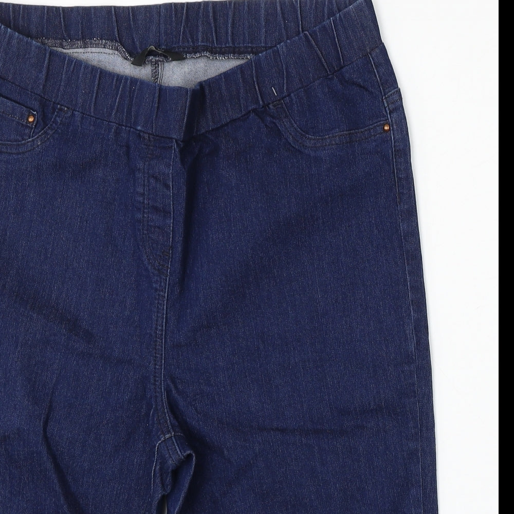 George Womens Blue Cotton Bermuda Shorts Size 16 L16 in Regular