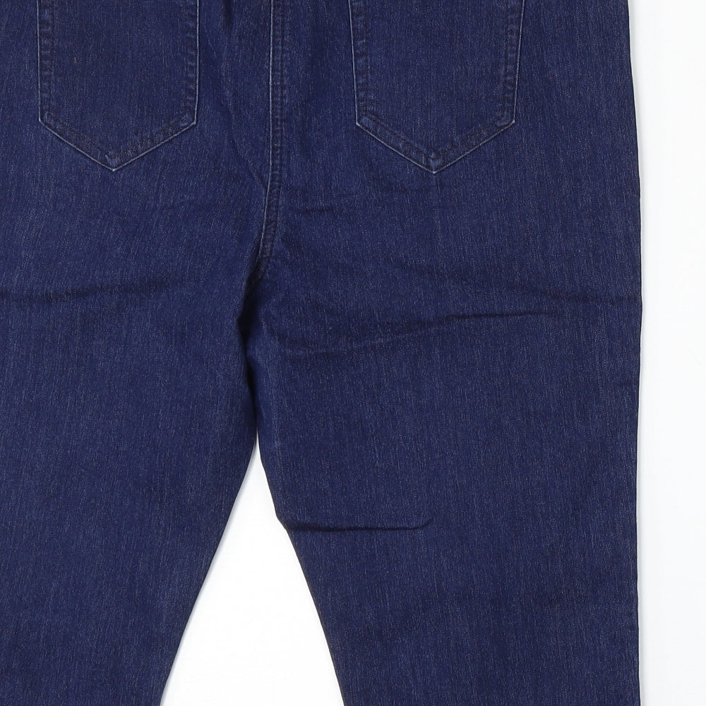 George Womens Blue Cotton Bermuda Shorts Size 16 L16 in Regular