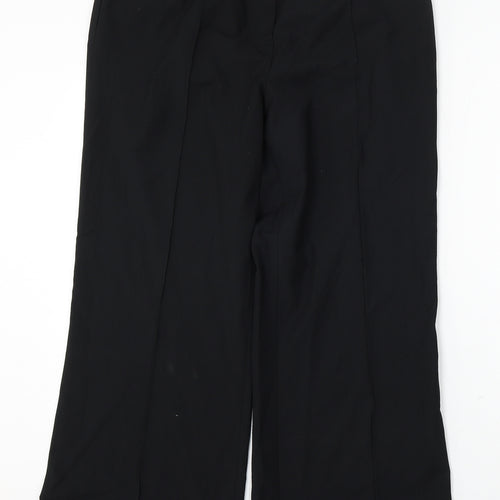 Marks and Spencer Womens Black Polyester Trousers Size 16 L27 in Regular