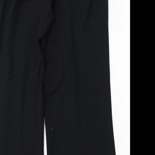 Marks and Spencer Womens Black Polyester Trousers Size 16 L27 in Regular