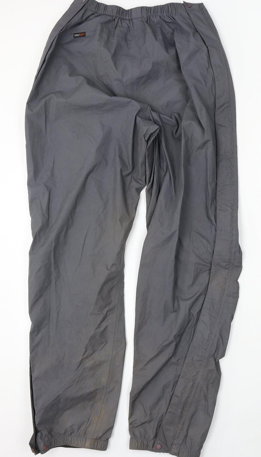 Lowe Alpine Mens Grey Nylon Rain Trousers Trousers Size 34 L34 in Regular