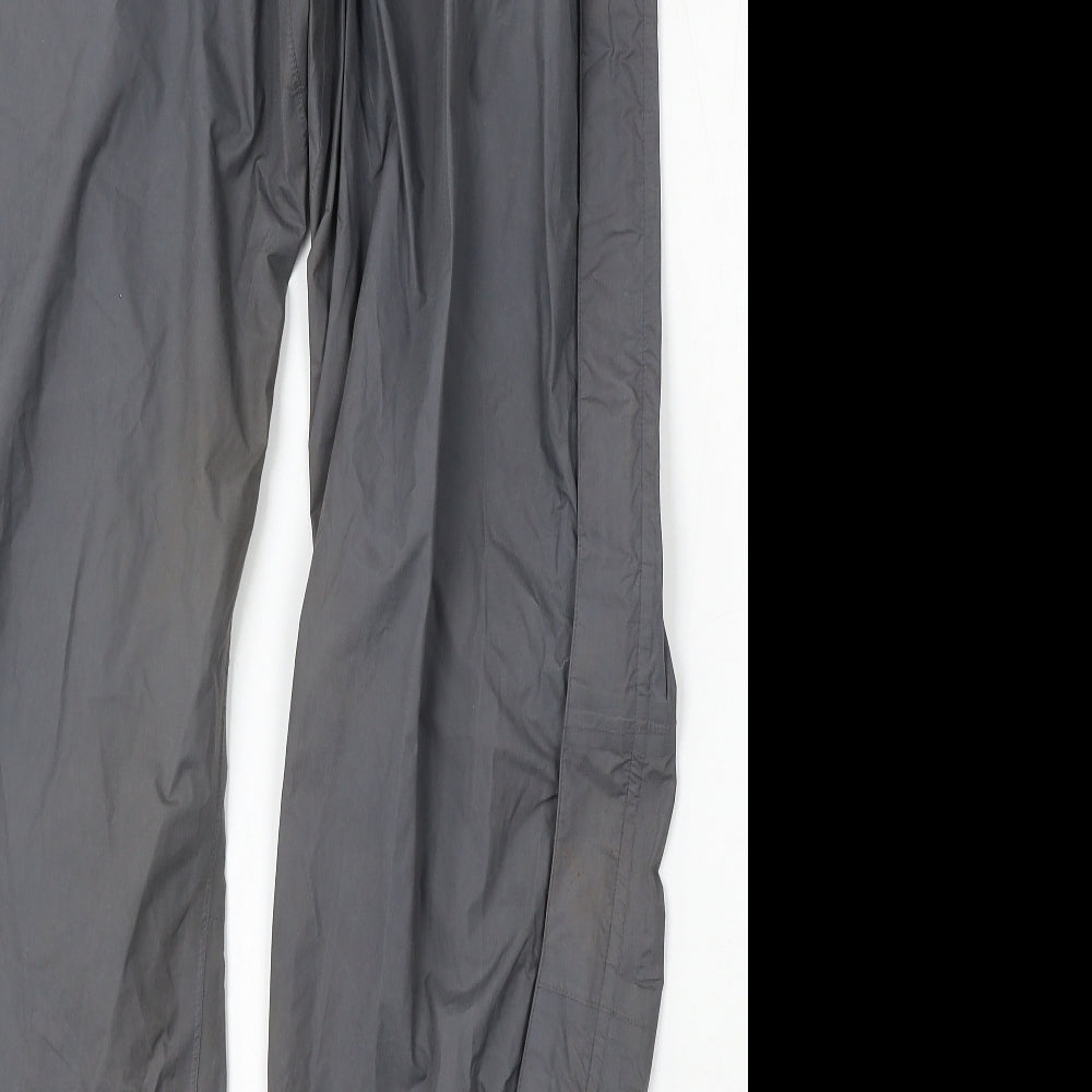 Lowe Alpine Mens Grey Nylon Rain Trousers Trousers Size 34 L34 in Regular