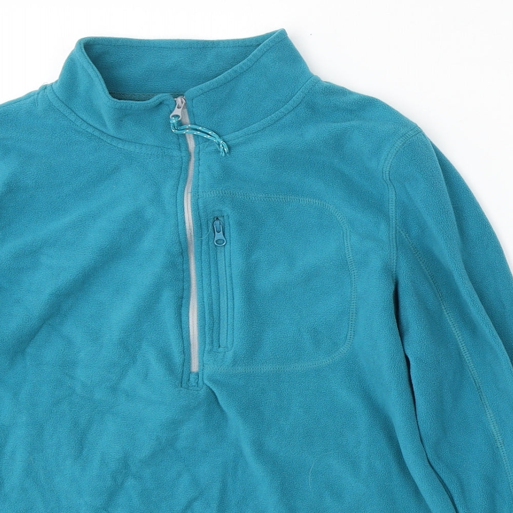 Crane Womens Blue Polyester Pullover Sweatshirt Size 12