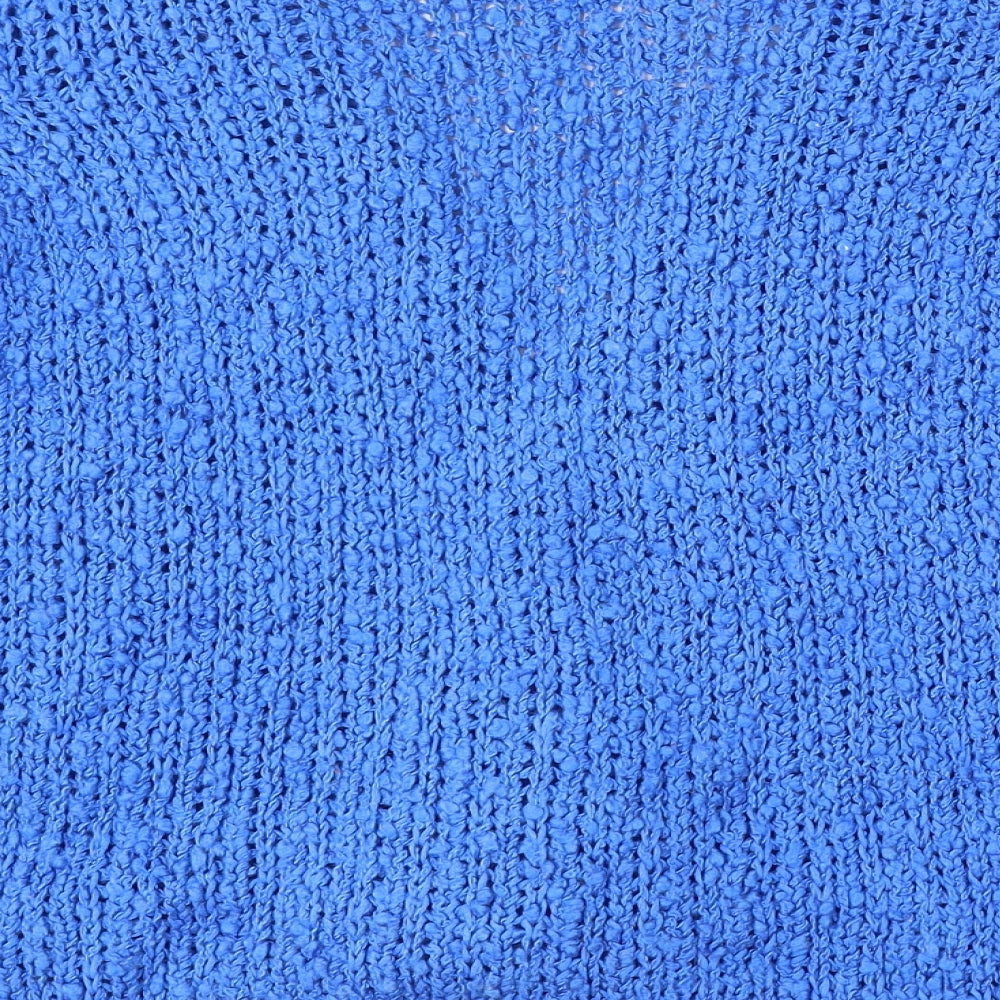 Per Una Womens Blue V-Neck Acrylic Cardigan Jumper Size 16