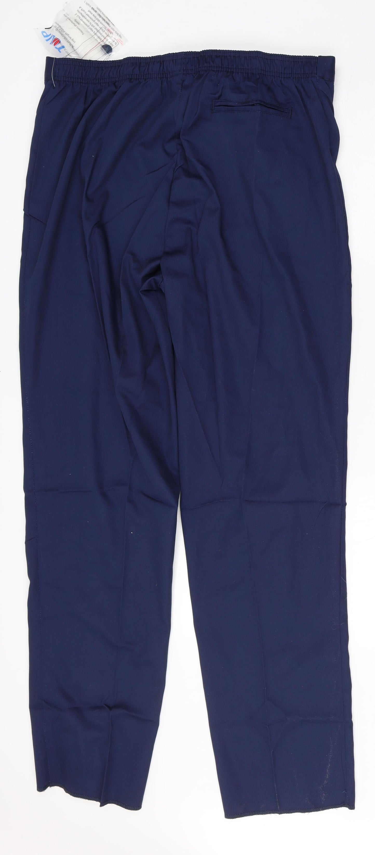 Tulip Womens Blue Polyester Trousers Size 22 L35 in Regular